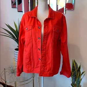 Northcrest red denim jacket